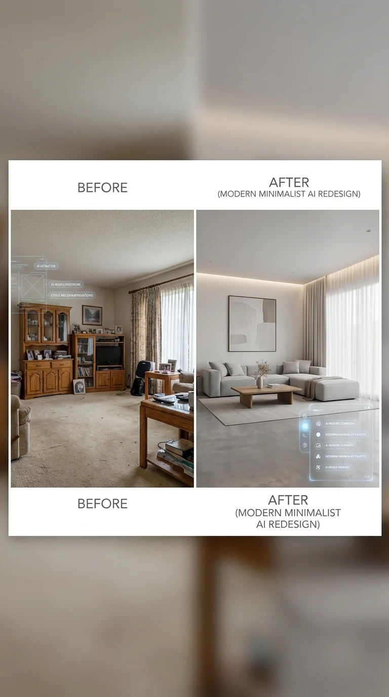 AI для дизайна интерьера — до и после