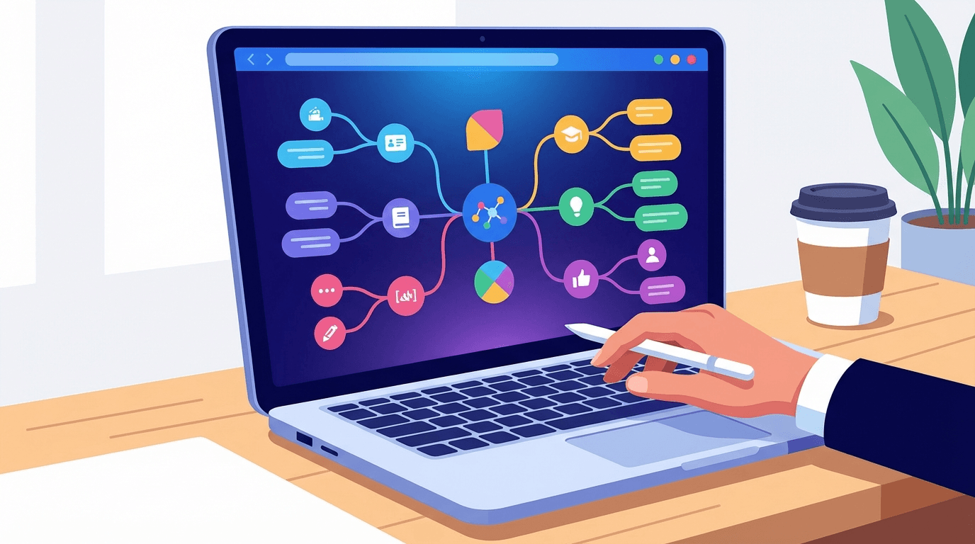 Структура онлайн-курса, созданная с помощью ИИ