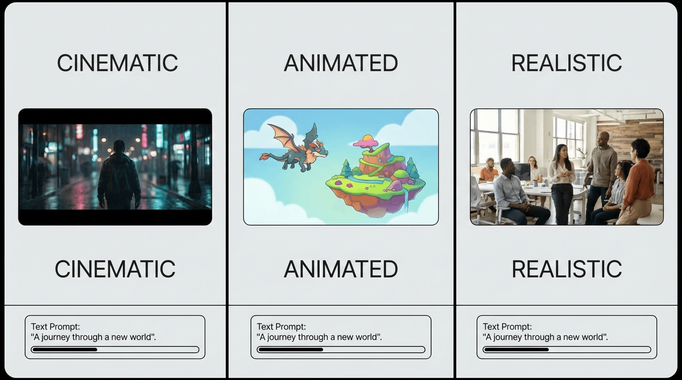 Примеры видео, созданных нейросетью по текстовому описанию