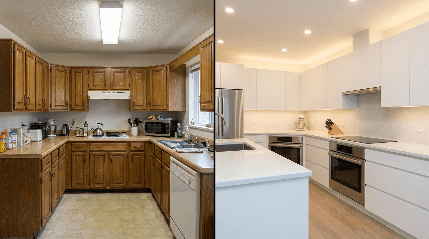 До и после: редизайн кухни с помощью нейросети