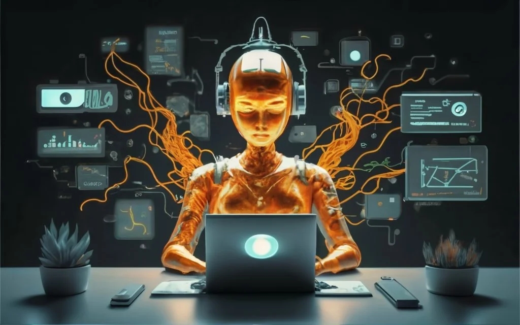 искусственный интеллект за работой