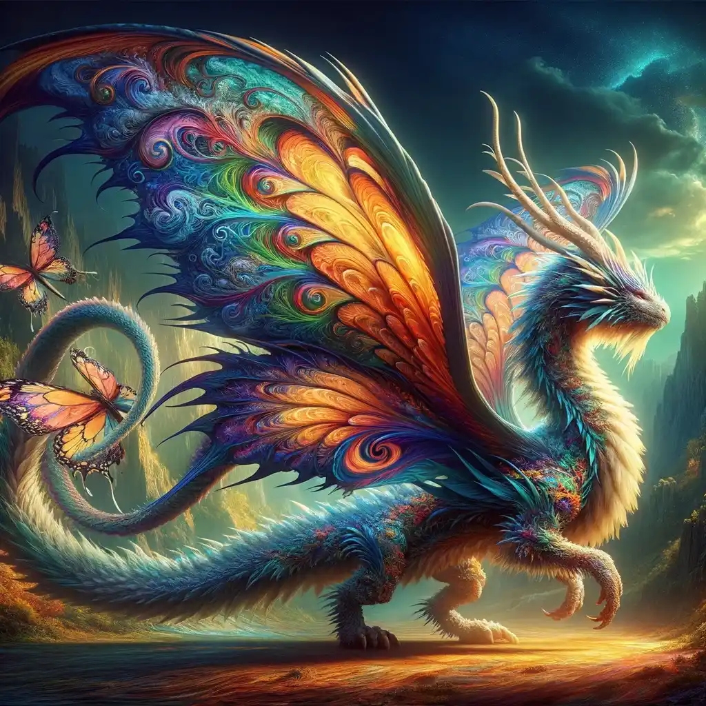 Дракон с перьями