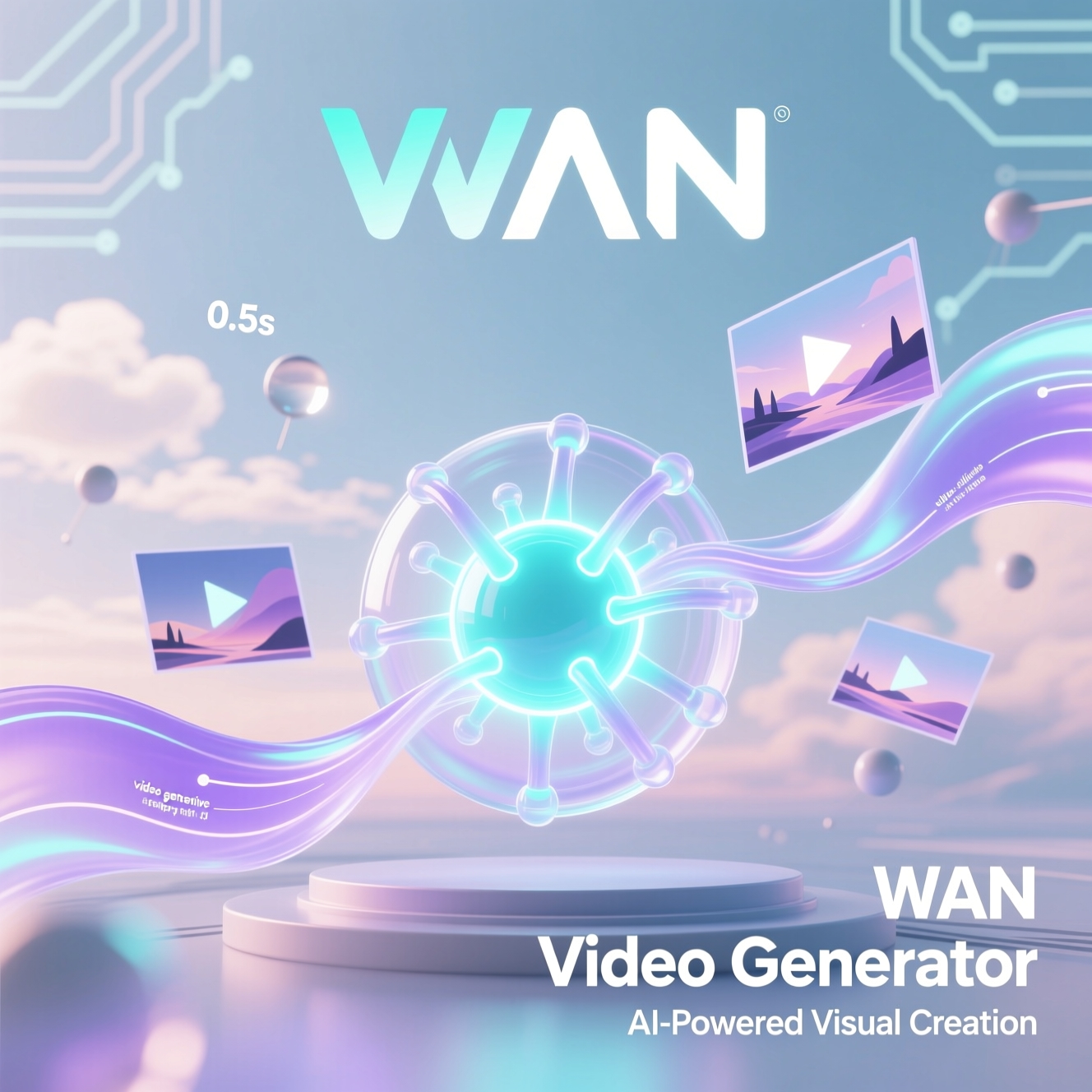 Нейросеть WAN AI генерирует видео