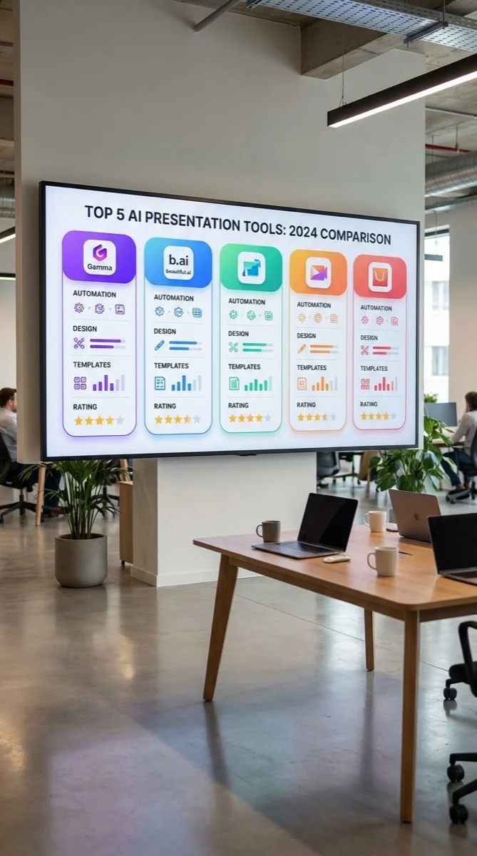 Сравнение AI-сервисов для создания презентаций Gamma Beautiful.ai