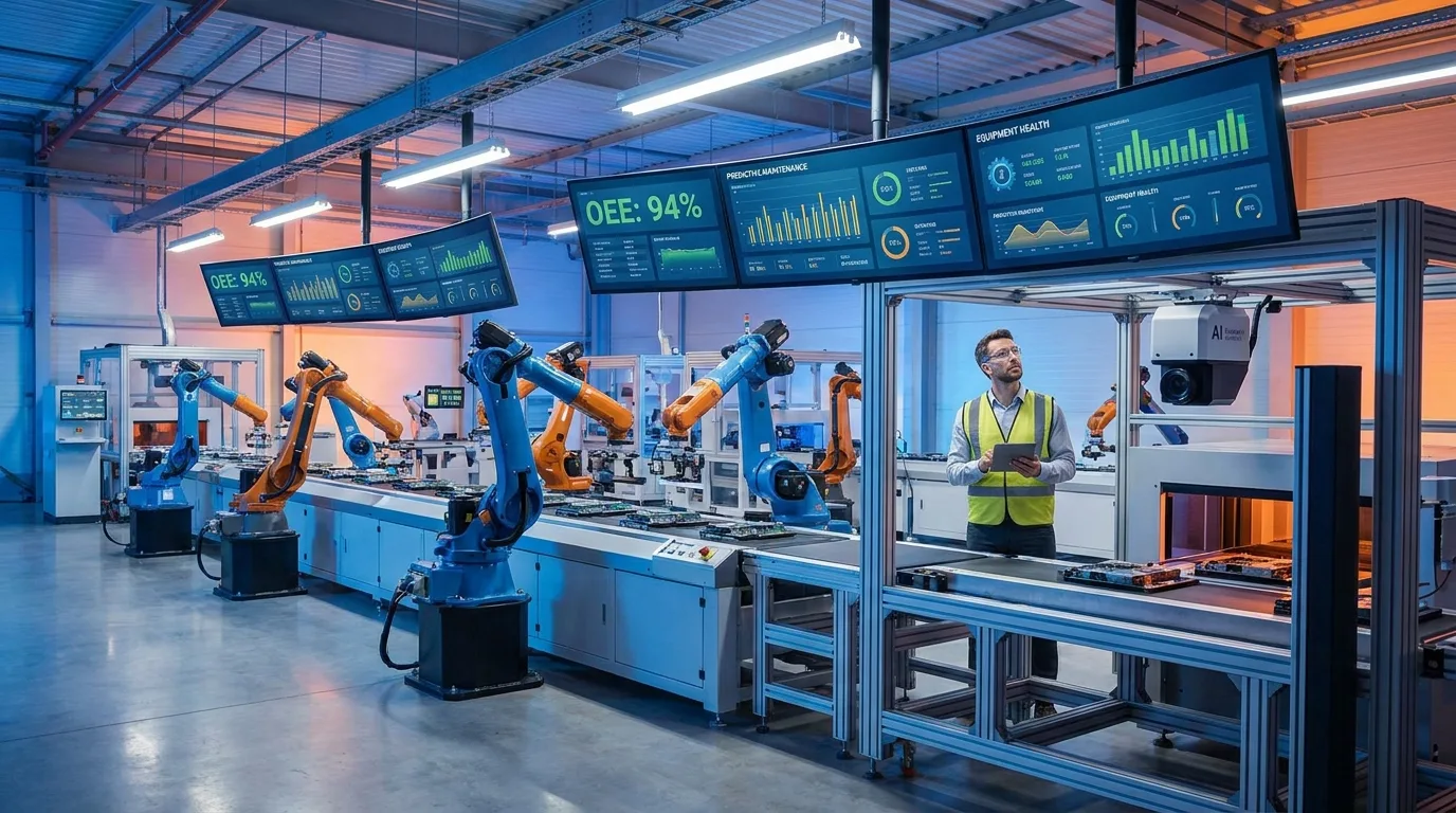 Нейросеть для производства и промышленности 2026 — predictive maintenance, OEE, контроль качества